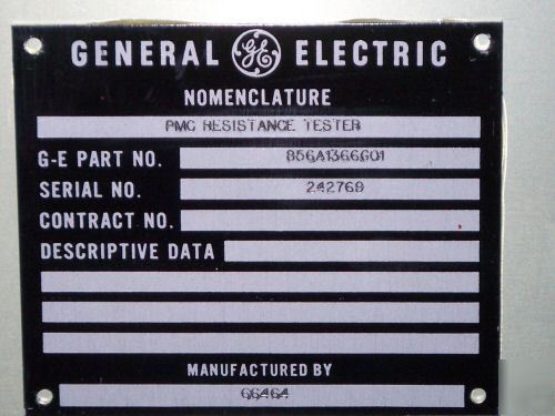 Ge cfm 56 pmc system resistance tester aircraft maint.?