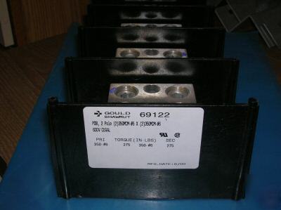 Gould shawmut pdb 69122 2 pole 600V CU9AL 275 sec