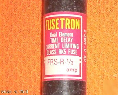 New buss frs-r-1/2 fuse fusetron frsr 1/2 amp 600 v