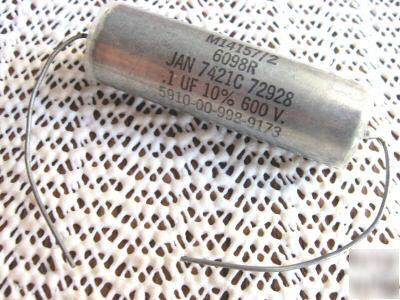 Nos jan-vitamin-q type .1@600VDC capacitor for tube amp