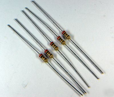 2 ohm 1/4 watt 5% resistors lot of 5
