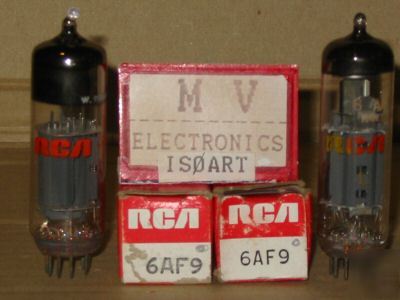 2 tubes 6AF9 rca - valvole rÃ¶hren lampes