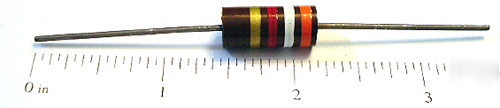 Allen bradley carbon comp resistors 2W 3.9K ohm 5% (5)