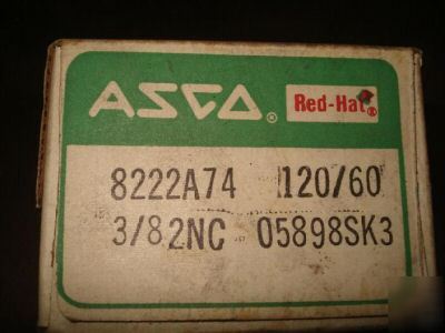 Asco 104R red hat shutoff valve sealed in box 