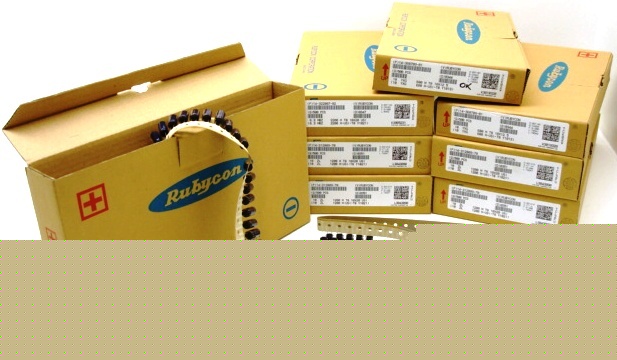 Lot of 4000 rubycon capacitors 14-312809-70