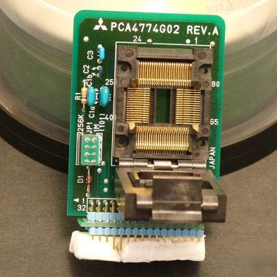 Mitsubishi 80 pin qfp zif adaptor PCA4774G02 M37702E4B