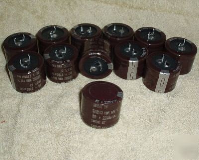 New 12X 2200 uf / 80V electrolytic capacitors 