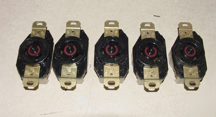 New 5PC hubbell twist lock receptacle 20A 480V 
