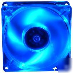New clear cpu cooling fan with blue led illumination 