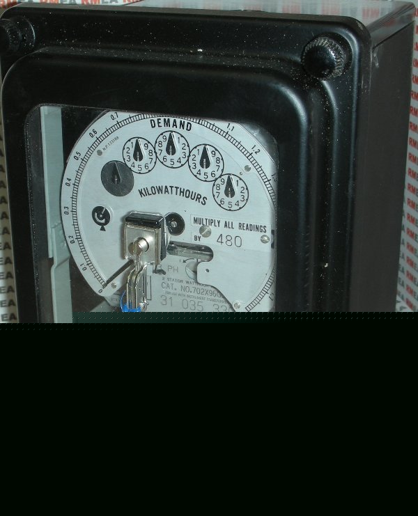 New ge 702X96G582 2 station wathour meter 