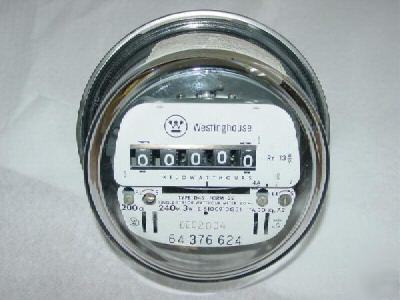 Westinghouse D5S,watthour meter,1PHASE,240VOLT,200AMP