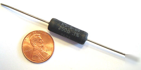 Wirewound resistor ~ 5W 250 ohm .1% dale (20)
