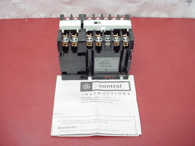Ge CR120A06002AA industrial relay 6 pole 10 amp contact