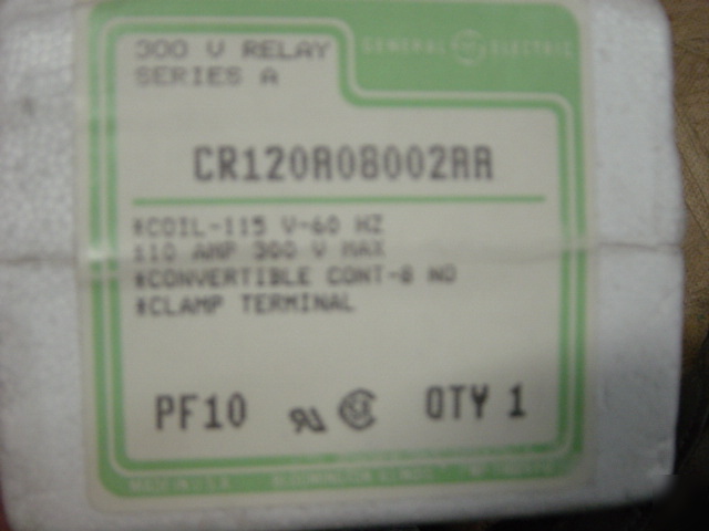 Ge CR120A08002AA industrial control relay