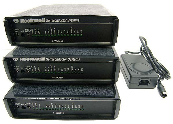 Lot 3 rockwell i-wcem external isdn modem platform