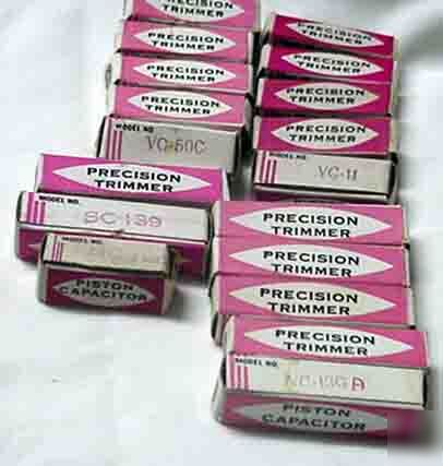 Lot jfd precision trimmer piston capacitors nos