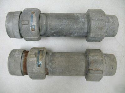 Lot of 2 crouse hinds expansion couplings joints 3/4