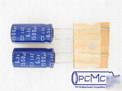 12 nippon chemicon ncc lxz 6.3V 1500UF lowimpedance cap