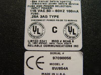 Black box corp SW854A cos/8