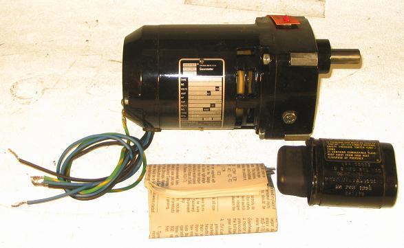 Bodine nci-13D3 285RPM 1/30HP gear motor