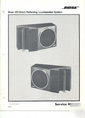 Bose 201 series 1 service manual original manual