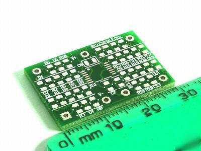 Continuous time active analog filter pcb module unbuilt