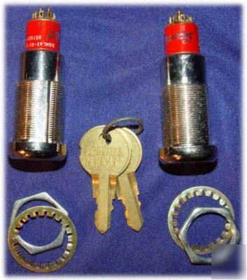 Grayhill keylock switch 2 keyed alike dpst switches