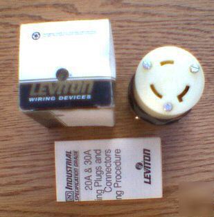 New leviton connector body 2633 30 a 277 v L7-30R