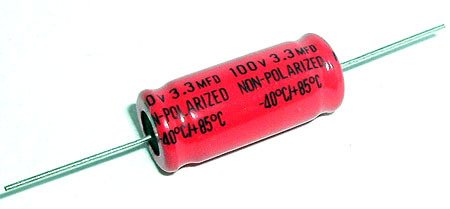 Non polar axial capacitors 3.3MFD 3.3UF 100V (15)