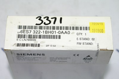 Siemens 6ES7 322-1BH01-0AA0 S7 SM322 16DO module 