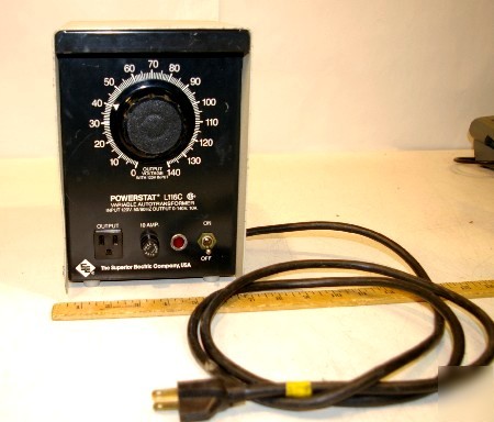 Superior powerstat L116C variable autotransformer 0-140