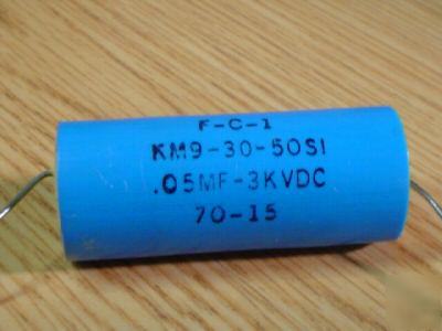 20PCS FC1 3000V .05UF hi volt axial mylar capacitors