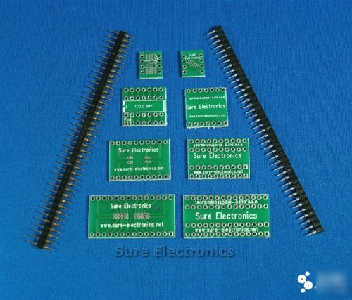 8 14 20 28 pin soic to dip pcb converter / adapter