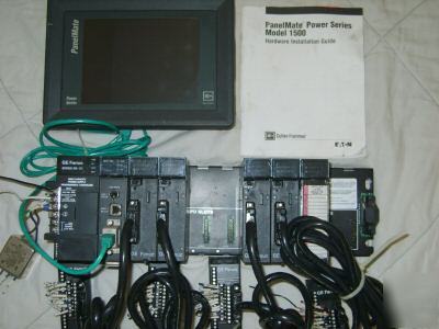 Ge fanuc 90/30 plc w/ panelmate 1570 color hmi system