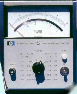 Hewlett packard hp 3400A operating & maintenance manual