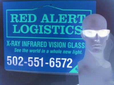 Infrared glasses eye goggles spy cam heat detector