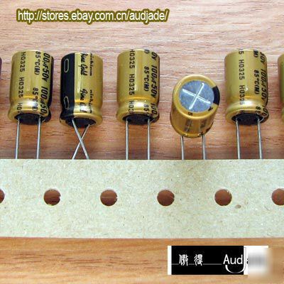 New 34PCS 100UF 50V nichicon muse fg audio capacitors 