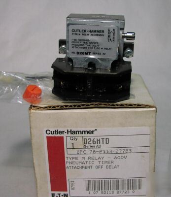 New cutler hammer D26MTD pneumatic timer add-on 