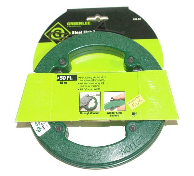 New greenlee 50 ft steel fish - 