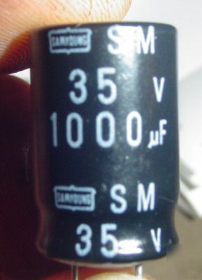 New samyoung 35V 1000UF capacitor 12PCS