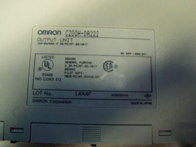 Omron output unit m/n: C200H-OA222 - used