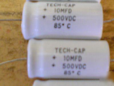 New 25PCS 500V 10UF hi volt axial capacitors 