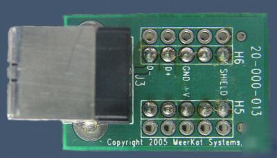 Prototyping/experimental kit w/usb type b receptacle