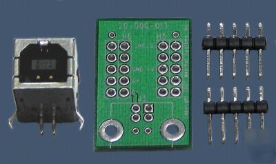 Prototyping/experimental kit w/usb type b receptacle