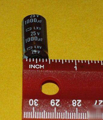 1,000UF 25V 105C radial electrolytic capacitor low esr 