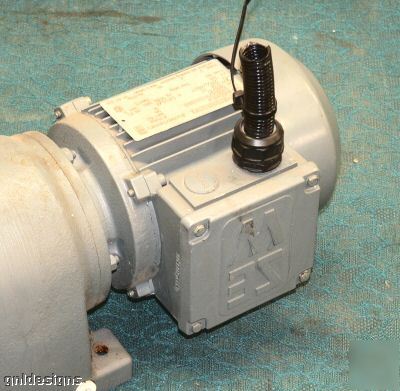 3 sew-eurodrive tefc servo motors w/ratio gear reducers