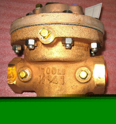 Cashco DA6 dome loaded back pressure regulator 1/2