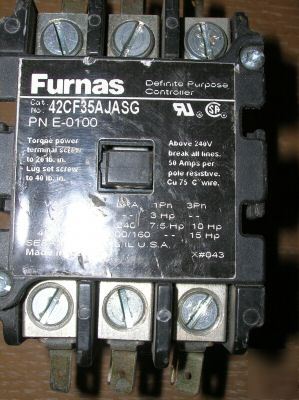 Furnas definite purpose controller 42CF35AJASG e-0100 