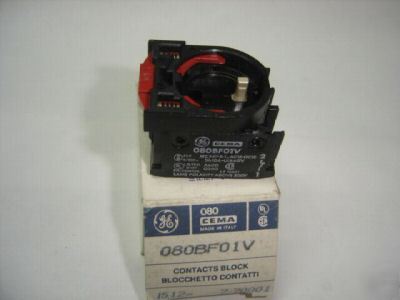 General electric 080BF01V contacts block 