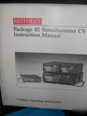Keithley package 82 simultaneous cv instruction manual